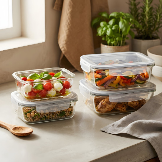 Pyrex Container Set - 4 Pcs